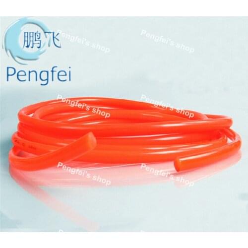 Free shipping 18m 7mm diameter red PU strip with smooth surface red PU belt red PU driving belt