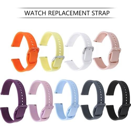9 Colors Silicone Watchband For Samsung Galaxy Watch Active Replacement Strap Fashion Sport Soft Silicone Wristbands Strap