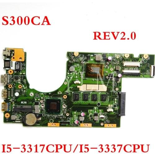 S300CA I5-3317CPU/I5-3337CPU 4GB RAM mainboard REV2.0 For ASUS S300CA Laptop motherboard MAIN BOARD 100% Tested Working
