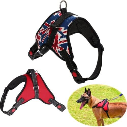 Dog Harness Vest Collars Set Puppy Rope Nylon Reflective Pet Products Adjustable Chest Leash for Small Large Affenpinscher