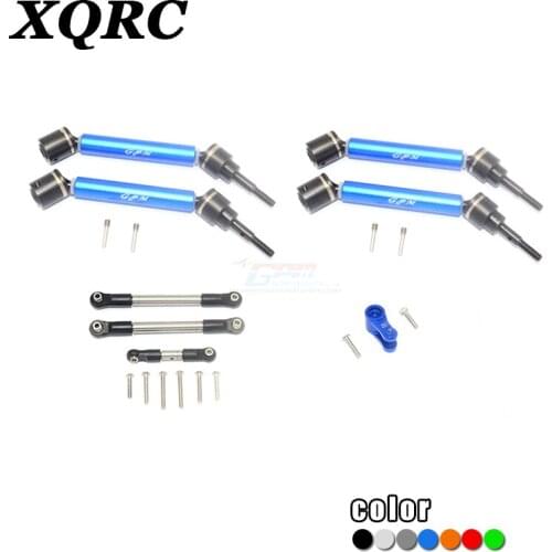 XQRC For 1 / 10 4S Maxx aluminum alloy steering arm steering gear servo Rod front and rear CVD universal joint set