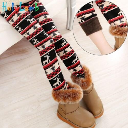 11.11 New Thick Warm Leggings Girls Pants Winter Autumn Children Pants Baby Girl Winter Clothes Leggings Kids Pants Cotton