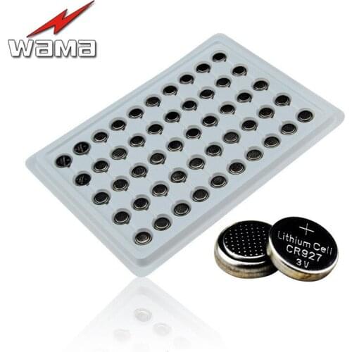 50x Wama CR927 DL927 BR927 ECR927 5011LC 927 3V 30mAh Coin Lithium TV Lamps Button Electronic Point Reading Pen Battery