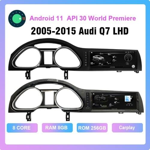 Android 11.0 API 30 1920*720 octa core 6G 128G dvd automotivo car multimedia radio player for Audi Q7 2005-2015