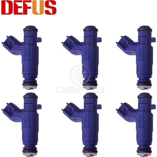 DEFUS 6PCS OEM 0280156300 Car Gasoline Fuel Injector Nozzle High Quality New For Cadillac CTS SRX 3.6L 08-09 Nozzles