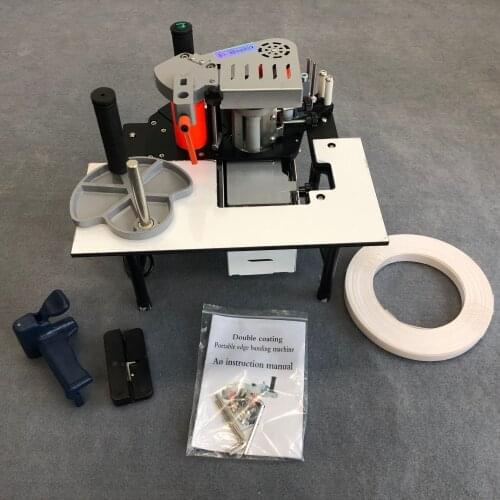 Woodworking Edge Banding Machine with fixed length, trimming and end cutting functions with linear and curved rotation