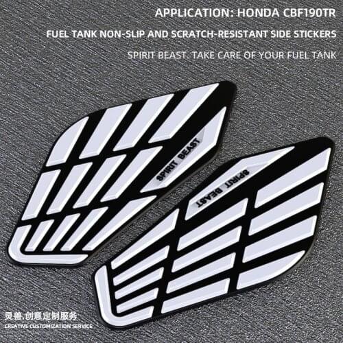SPIRIT BEAST Motorcycle Fuel Tank Stickers Non-slip Sticker Side Fuel Tank Scratch Resistant Protector Pad For CBF190TR