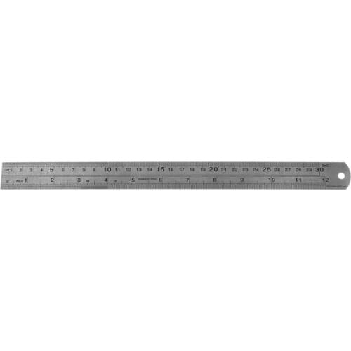 Double Side Stainless Steel Metric Straight Ruler Measuring Tools Precision New 1XCE