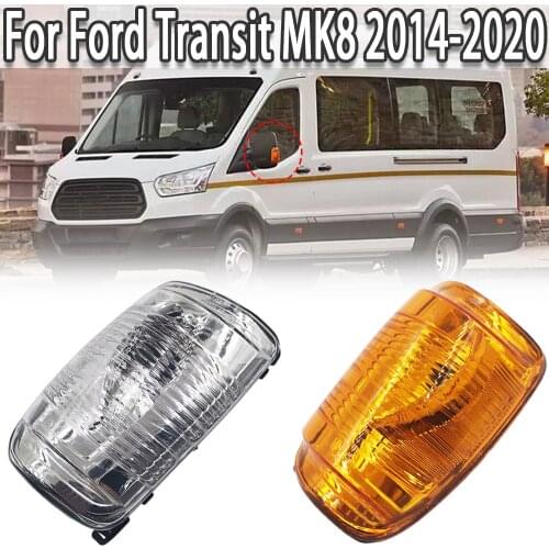 K-Car Side Rear Mirror Turn Signal Light Lamp Cover For Ford Transit MK8 2014-2020 BK31-13B382-BA BK31-13B382-AA