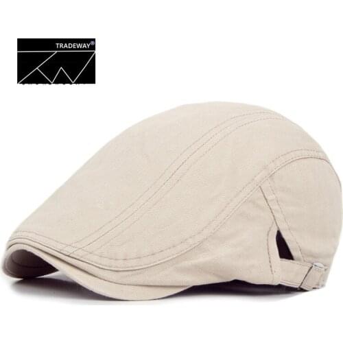 Korean Cotton Hat Wholesale British Style Mens Solid Duck tongue Forward Hat Female painter Beret Spring and Summer Tide