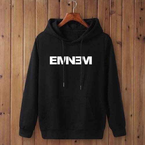 Fashion EMINEM print Sweatshirt Clothes Sweatshirt hoodies Men Autumn Winter Hip Hop Hooded