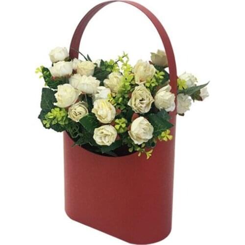 New hot sale 1pcs 4 color 19x10x22cm Valentines day Mothers day flower box florist packing flower basket gift bag soap box