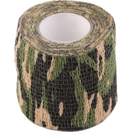 2019 New 1 Roll Men Army Adhesive Camouflage Tape Stealth Wrap Outdoor Hunting Dropshipping 3D Appliqued Stick-on