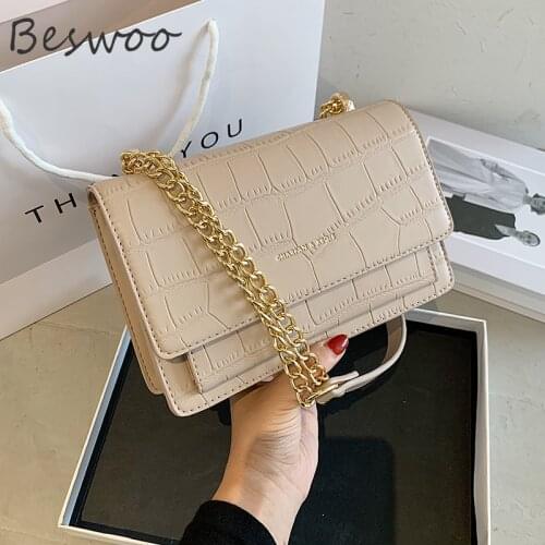 New 2021 Womens Luxury Bags Fashion Stone Print Designer Bag Chain Underarm Bag Top Quality Leather Textured Shoulder Bags Ins
