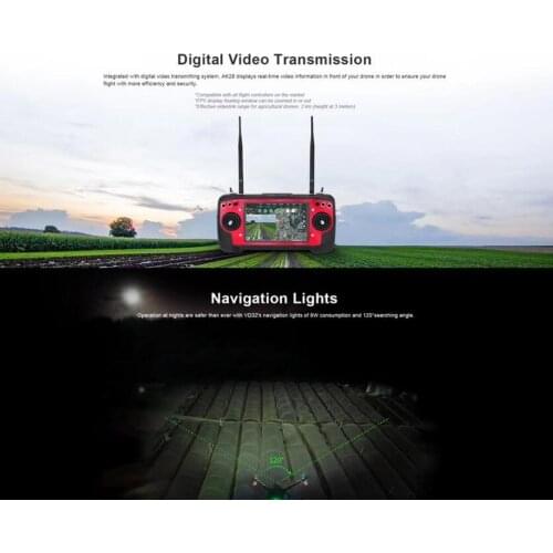 New AK28 agricultural RC drone remote control iUAV OS 3 in 1 with FPV camera built-in GPS plant protection machine model