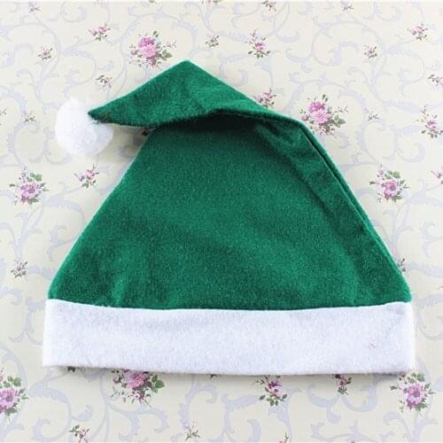 5pcs green color Christmas hat&Santa hat&Santa Cap