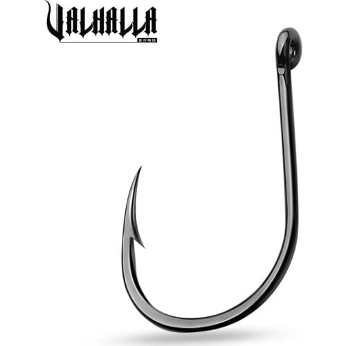 VALHALL 100Pcs/box Fishing Hooks 3#-15# Single Hooks High Carbon Steel Fishhooks Jig Big Hooks Barbed Carp Hooks Fishing Tackle