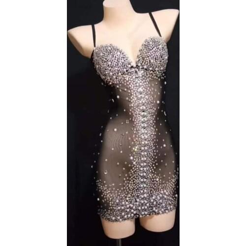 Silver Bright Sexy Bra Low Waist Short Underwear Sequins Dance Wear Two Piece Set Womens Party Dress Female Singer Costume10140