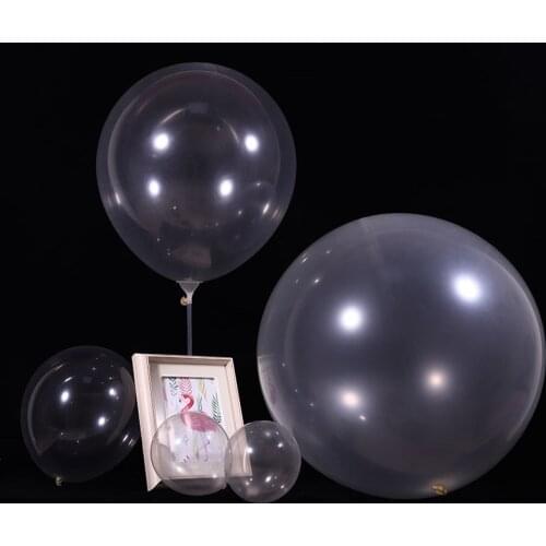 5/12/18/36 inch Thick Clear Latex Balloons Transparent Balloons Romantic Wedding Party Birthday Decoration Inflatable Air Balls