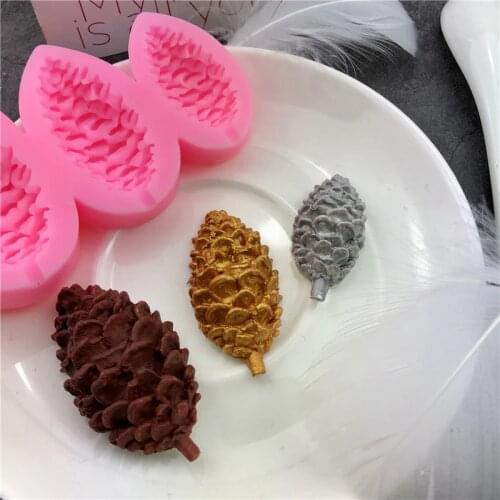 Sugarcraft Pinecone Shape Silicone molds fondant mold cake decorating tools chocolate moulds wedding decoration mould