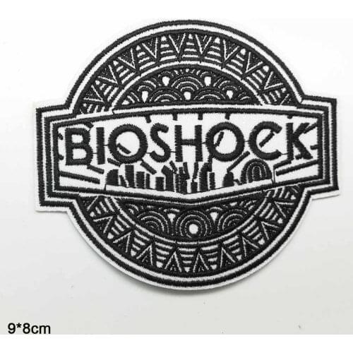 Bioshock Iron on Embroidered Cloth Clothes Patch For Clothing Girls Boys Wholesale
