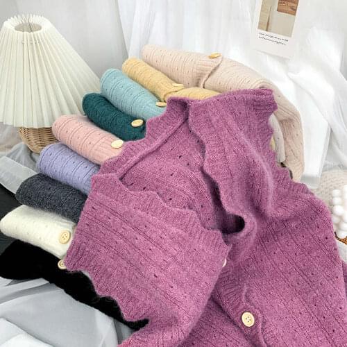 Autumn Women Sweater Vest 2021 Korean Womens Elegant Student V-neck Single-Breasted Loose Casual Knit Tops Outerwear Vest C7619