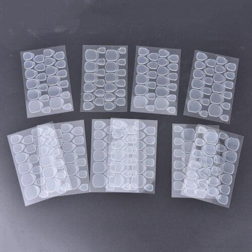 10 Sheet/Lot Double Sided Adhesive Glue Top Transparent Clear Sticker Sticky Tape for False Nail Tips Nail Art Tools