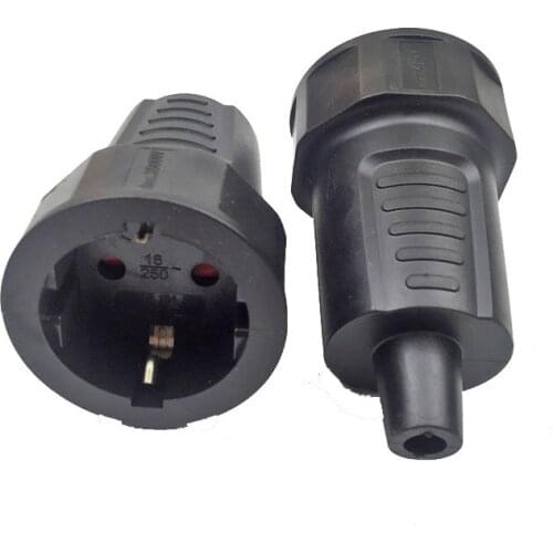 2Pcs 16A European standard German industry Female Socket Wiring Detachable Female Socket