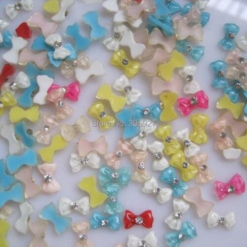 #21 30pcs Cute Mix Bow Shape Nail Resin Decoration Outlooking