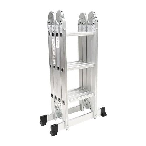 3.6M 4*3 Practical Aluminum Alloy Folding Ladder 12-Step Joints Retractable Construction ladder Adjustable Telescopic Ladder