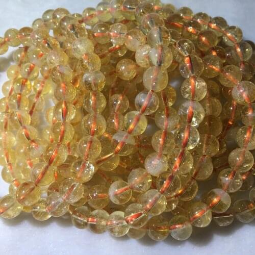 3bracelets approx7+-0.2mm 100% natural citrine quartz bracelet for women men bracelet diy making design wholesale