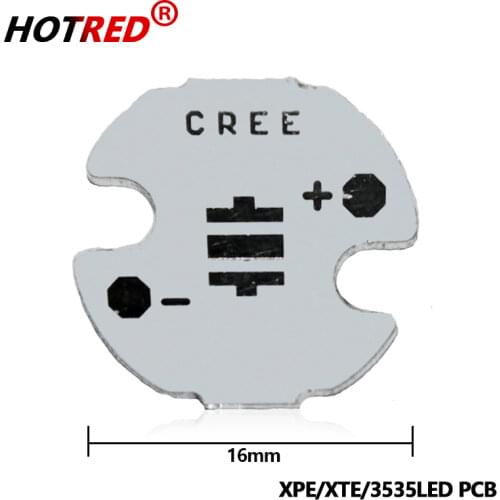 100pcs/lot 16MM CREE XPE/XPG/XTE/3535 LED Black Color PCB/ Aluminu base plate/ Circuit board/ PCB LED board special offer