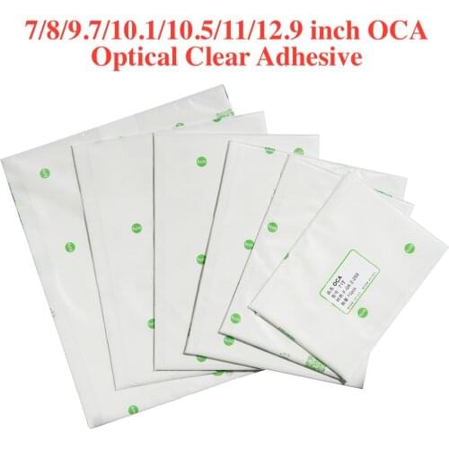 250um 7/8/9.7/10.1/10.5/11/12.9 inch OCA Optical Clear Adhesive for iPad 2 3 4 5 6 7 air Mini OCA Glue Film for Samsung Tablet
