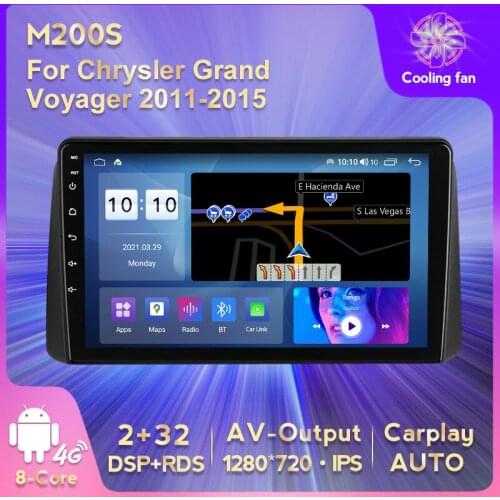 Android 11 for Chrysler Grand Voyager 2011-2015 Car Radio Rear Camera No DVD Multimedia Video GPS Navigation Player Carplay AUTO