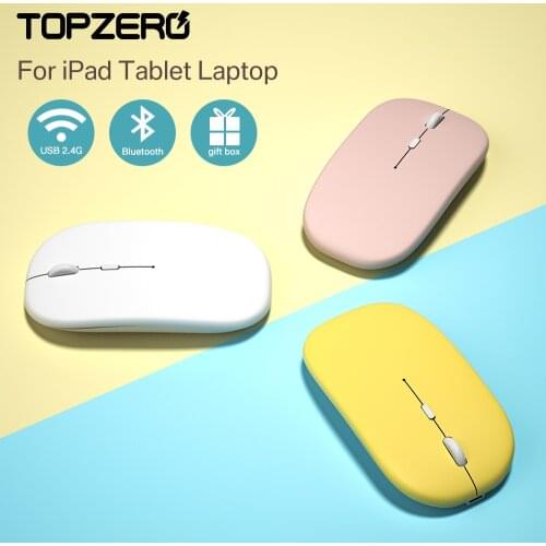 Bluetooth Mouse 5.0 Bluetooth For iPad Pro 10.2 11 12.9 2018 2020 7th 8th Generation Air 3 Wireless Mouse for iPad Tablet Laptop