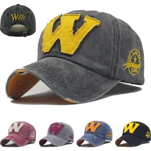 Unisex Washed Cotton Letter Baseball Cap For Men 2021 Summer Outdoor Sun Snapback Caps Hip Hop Fashion Women Fitted Trucker Hat