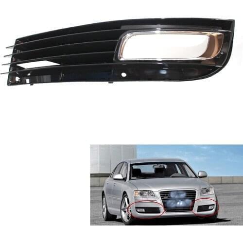 Car Lower Bumper Fog Light Lamp Grill Left Grille for Audi A8 D3 08-10