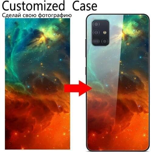 Custom Personalized Glass Case For Huawei P40 P30 Mate Honor 20 20s Lite 10i 8A 9X 7A Pro PSmart Plus Z 2018 2019 Customized DIY