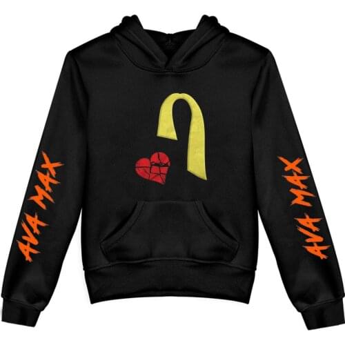 Ava Max Printing Children Hoodies Sweatshirts Leisure Sports Kid Boy Girl Hoodie Autumn Winter Children Pullovers Streetwear