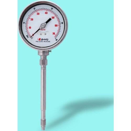 Manufacturer 0-100MPa diaphragm pressure gauge/melt pressure gauge/special pressure gauge for homogenizer foaming machine