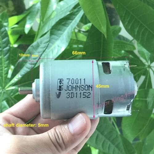 JOHNSON 70011 775 DC Motor 12V 18v 24v 15000RPM High Speed High torque Electric Drill Garden Tool Motor with Cooling Fan