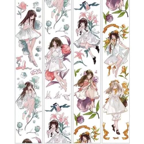 Fairy Song of Flower Washi Tape for Card Making Bullet Journal DIY Scrapbooking Decorative Sticker