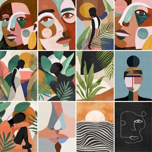 GATYZTORY Frame Abstract woman DIY Painting By Numbers Figure Painting Acrylic Paint By Numbers Home Wall Art Picture 40x50cm Gi