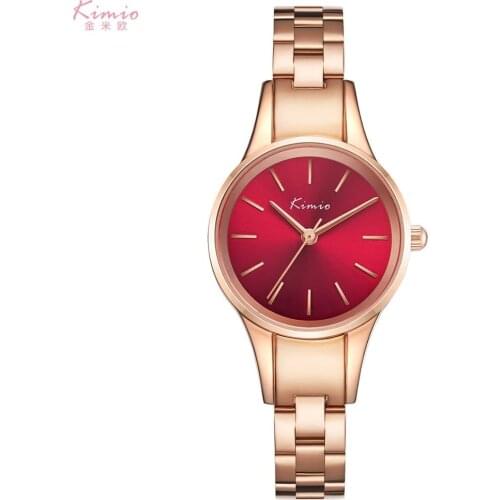 Round Case Sunray Dial Japan Movement Alloy Strap Kimio Fashion Women Watches