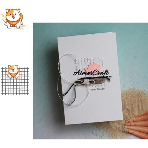 Square Grid Metal Cutting Dies Stencils For DIY Scrapbooking Album Paper Card Decorative Craft Embossing Die Cuts New 2019