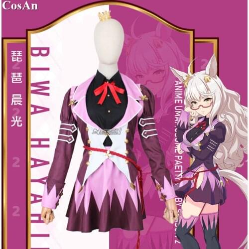 Hot Game Umamusume:Pretty Derby Biwa Hayahide Cosplay Costume Female Cute Battle Uniform Activity Party Role Play Clothing XS-XL