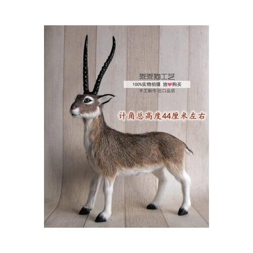 Simulation cute antelope model polyethylene&furs antelope model home decoration props ,model gift d821