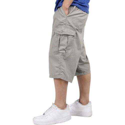 Y1903-C1085 2020 summer new thin section mens casual big size Seven points trousers cheap wholesale free shipping