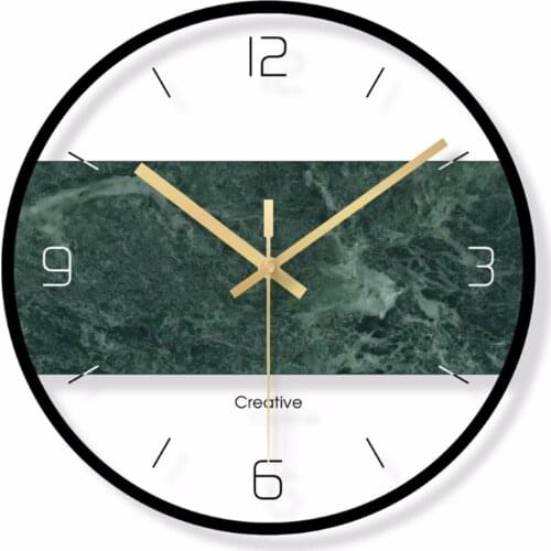 Nordic Art Mute Wall Clock For Home Decor for Living Room Office 12 Inch Modern Minimalist Simple Decoration Salon Wall Watches