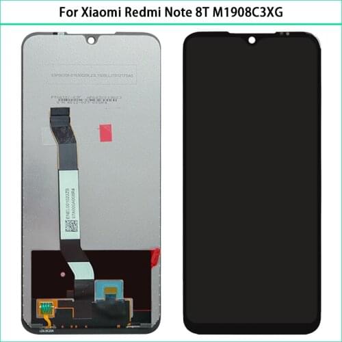 Original 6.3 inch New For Xiaomi Redmi Note 8T M1908C3XG LCD Display Touch Screen Panel Digitizer Assembly LCD Screen Replace
